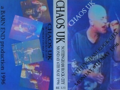 Chaos Uk - Nottingham Rock City 6th May 1996