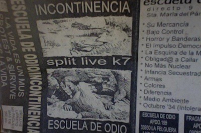 Escuela De Odio - Split Live K7