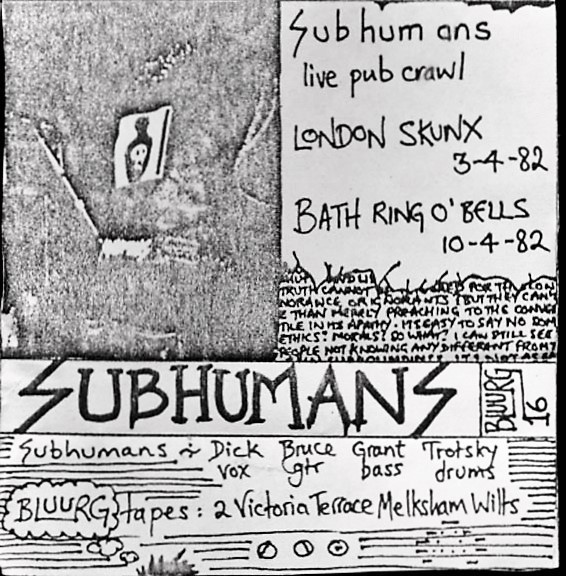 Subhumans - Subhumans Live Pub Crawl